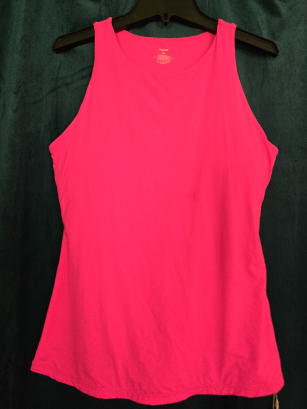 EasyGala Neon Pink Athletic Tank Top Women's Medium Sleeveless Stretch Workout